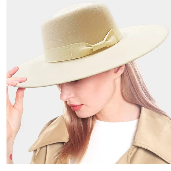 Accessories | Bow Accented Solid Panama Hat | Poshmark display picture 2
